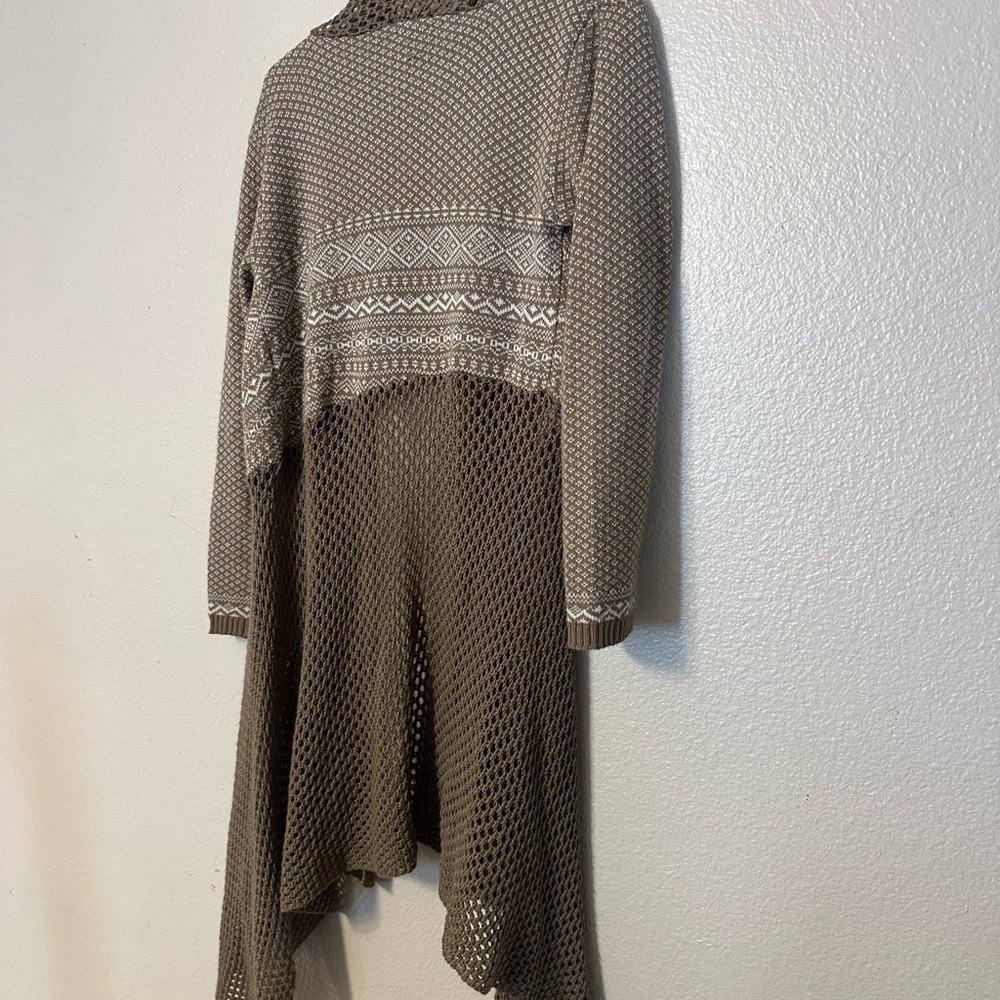 Source Unknown Gray Open-Front Cardigan - image 3